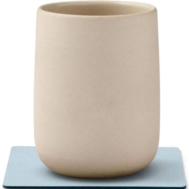 Square Nupo glassbrikke 10x10 cm soft sky