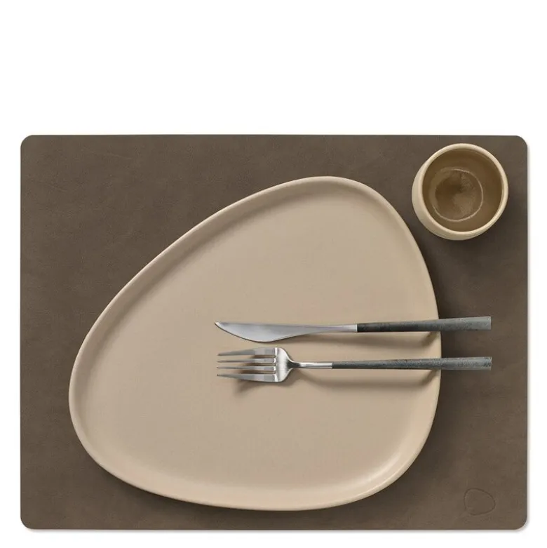 Square Nupo spisebrikke L 35x45 cm caviar
