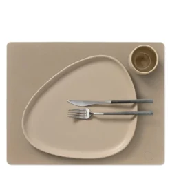 Square Nupo spisebrikke L 35x45 cm clay brown