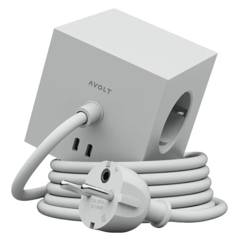 Square 1 USB-C kabel 3 m Gotland Grey