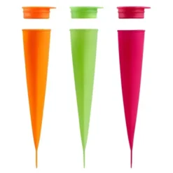 Squeeze iskremform 3 stk 9 cl oransje/rosa/grønn