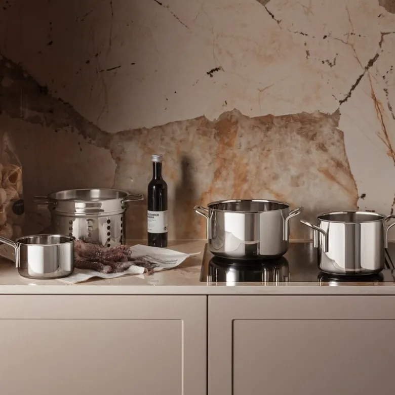 Stainless Steel grytesett 5 deler