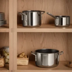 Stainless Steel grytesett 3 deler keramisk Slip-Let® belegg
