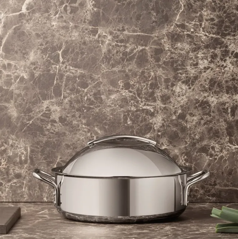 Stainless Steel sautégryte 3,5L keramisk Slip-Let® belegg