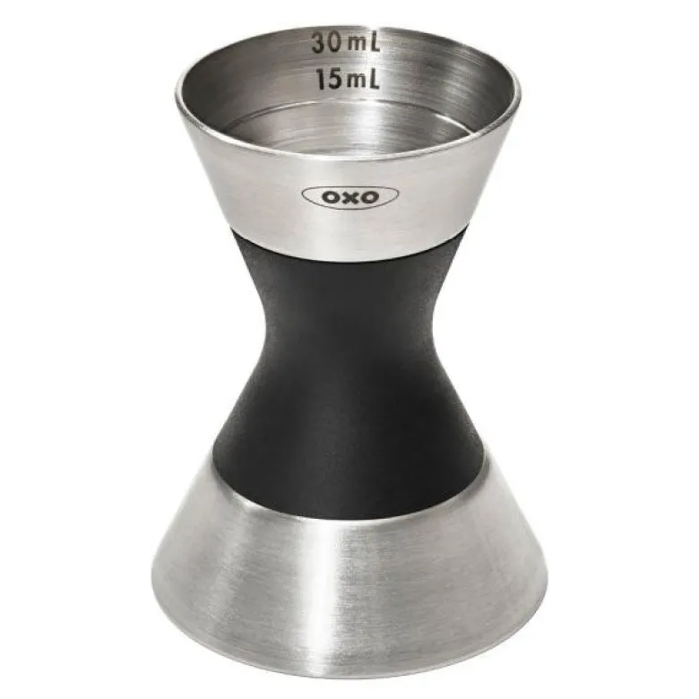 Steel dobbelt målebeger svart