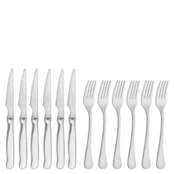 Steel essentials bestikksett 12 deler stål