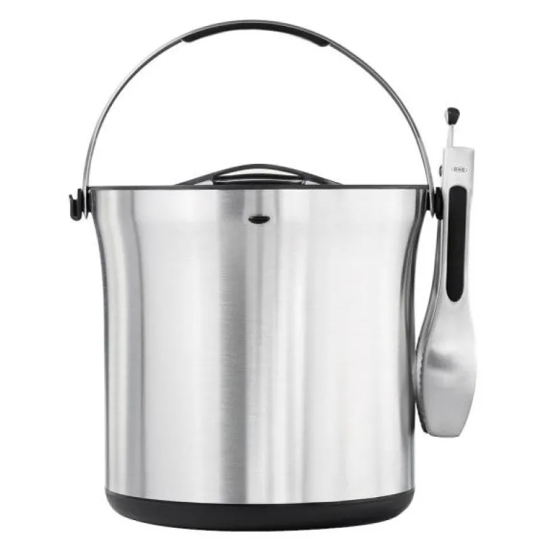 Steel isbøtte m/tang 3,7L