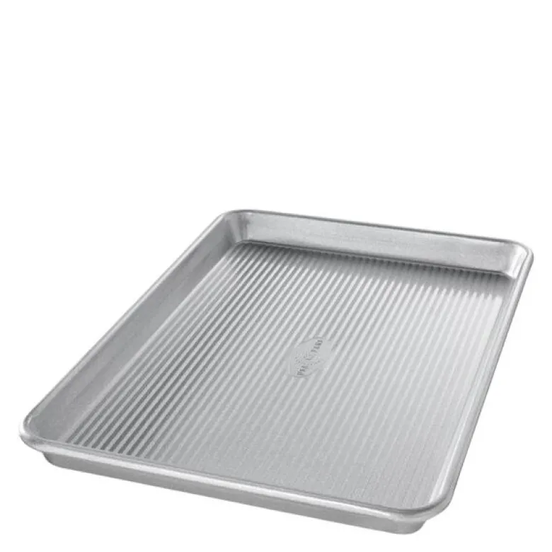 Stekebrett med kant 36x24 cm aluminisert stål