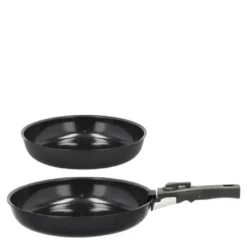 Stekepannesett avtakbart håndtak 24/28 cm aluminium/keramisk