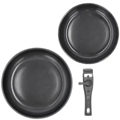 Stekepannesett avtakbart håndtak 24/28 cm aluminium/keramisk