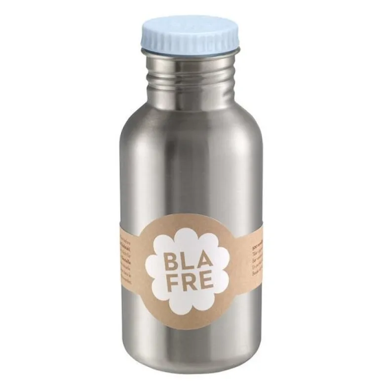 Stålflaske 500 ml himmelblå