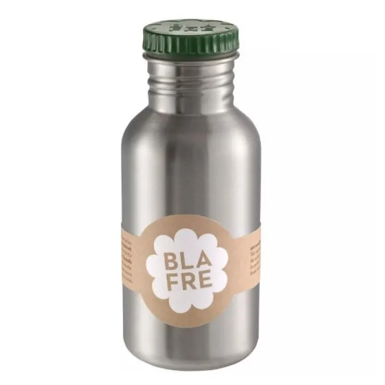 Stålflaske 500 ml mørkegrønn