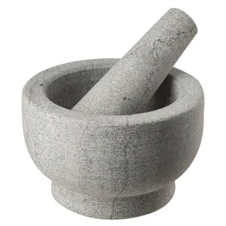 Stone morter 13 cm grå