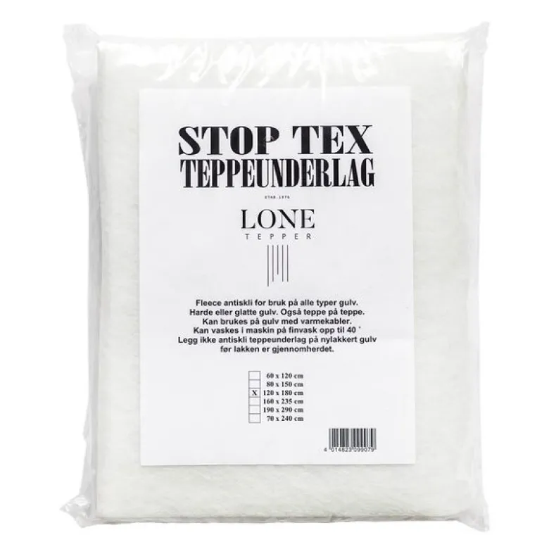 Stop-Tex filt teppeunderlag 120x180 cm
