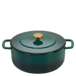 Støpejernsgryte 24 cm 3,8L holly green