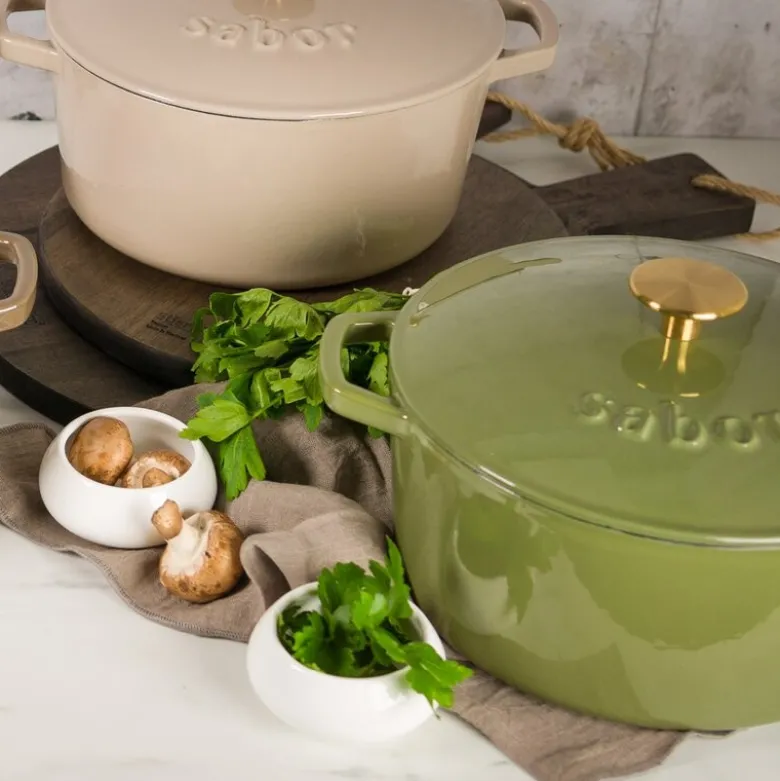Støpejernsgryte 4,4L forever olive