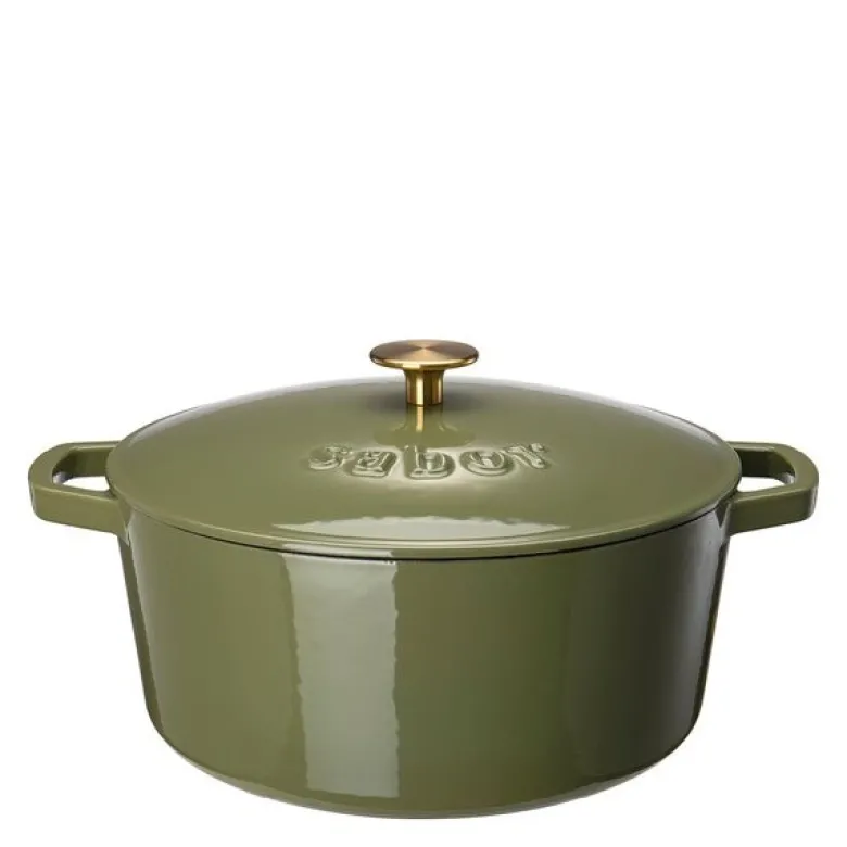 Støpejernsgryte 6,7L forever olive