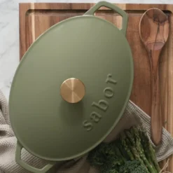 Støpejernsgryte 5,7 L forever olive