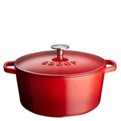 Støpejernsgryte 6,7L rød