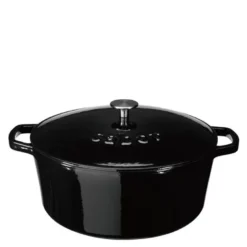 Støpejernsgryte 9,5L svart