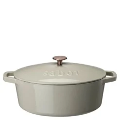 Støpejernsgryte 5,7 L warm grey