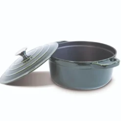 Støpejernskasserolle med lokk 4L 24 cm