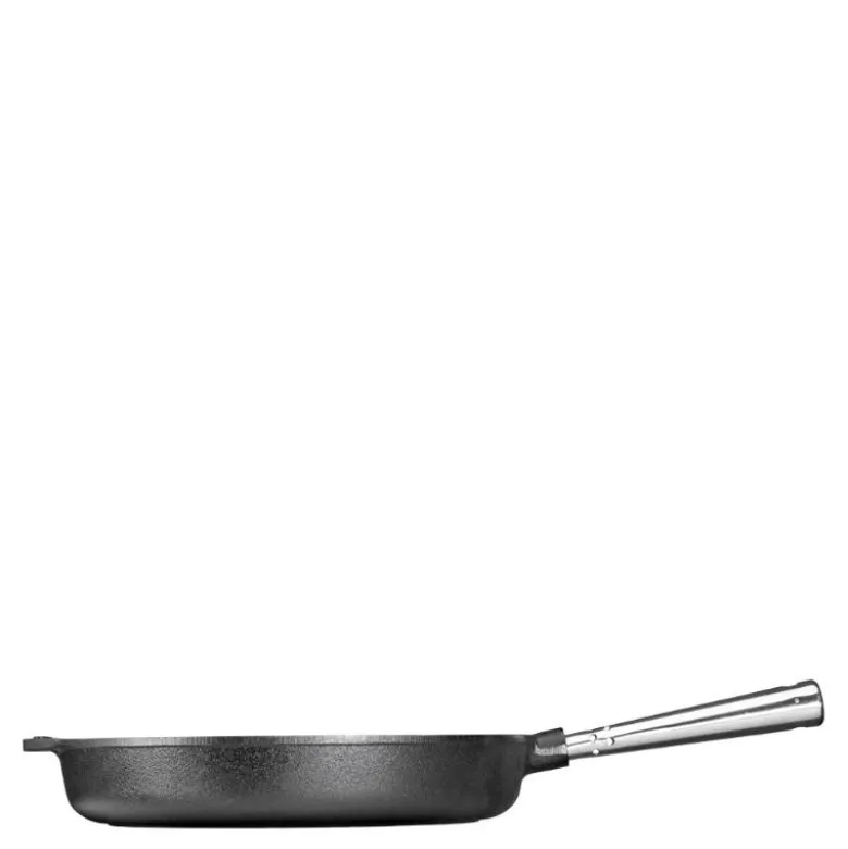Støpejernspanne rett kant 28 cm
