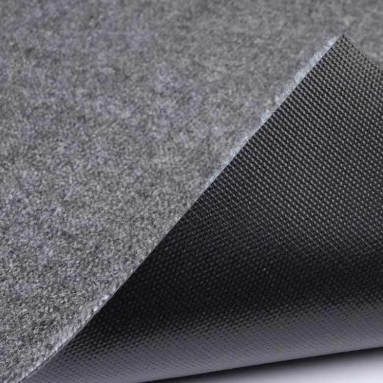 Stripes horisontal gulvmatte 120x67 cm dijon/grey