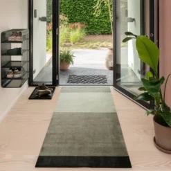 Stripes horisontal gulvmatte 200x90 cm green