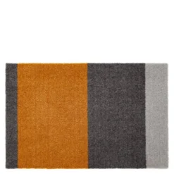 Stripes horisontal gulvmatte 40x60 cm dijon/grey