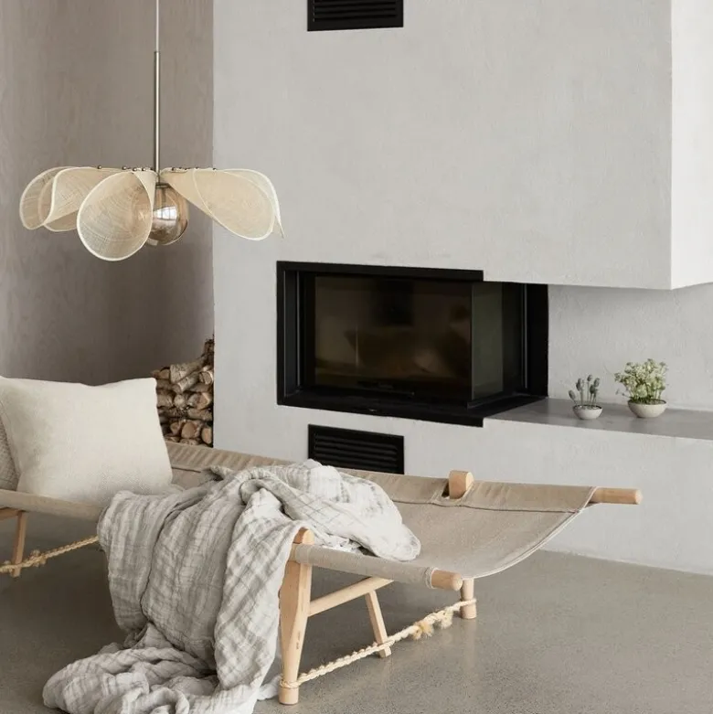 Styrka taklampe 63 cm beige