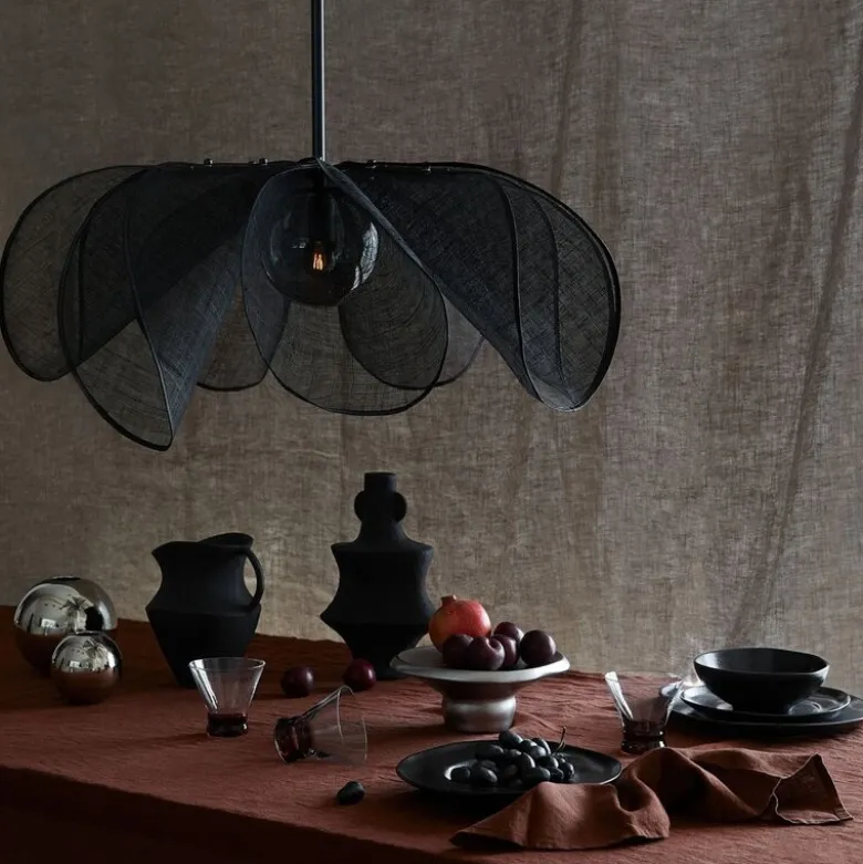 Styrka taklampe 75 cm svart
