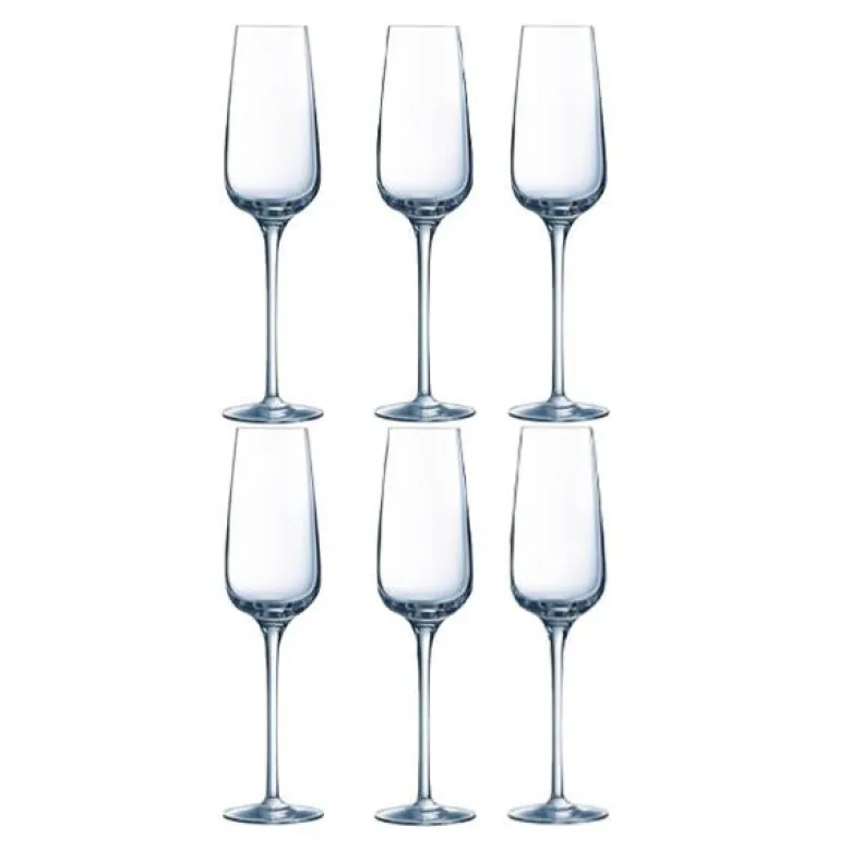 Sublym champagneglass 6 stk 21 cl klar