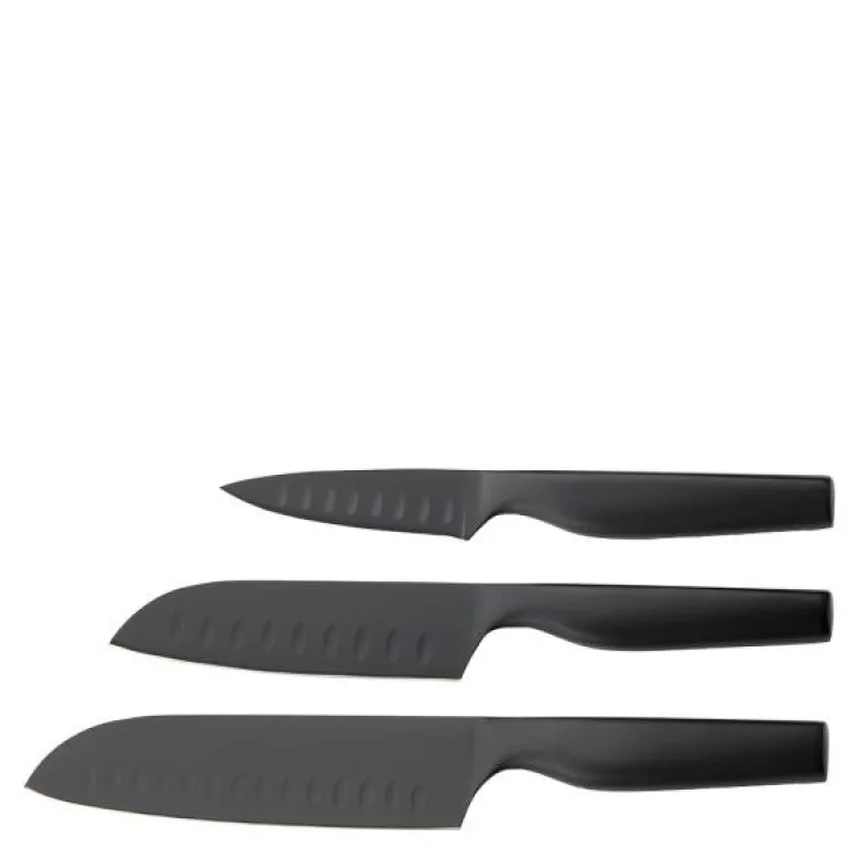Sukai knivsett 3 stk svart