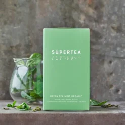 Supertea økologisk grønn te 30g 20 stk mynte
