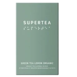 Supertea økologisk grønn te 30g 20 stk sitron
