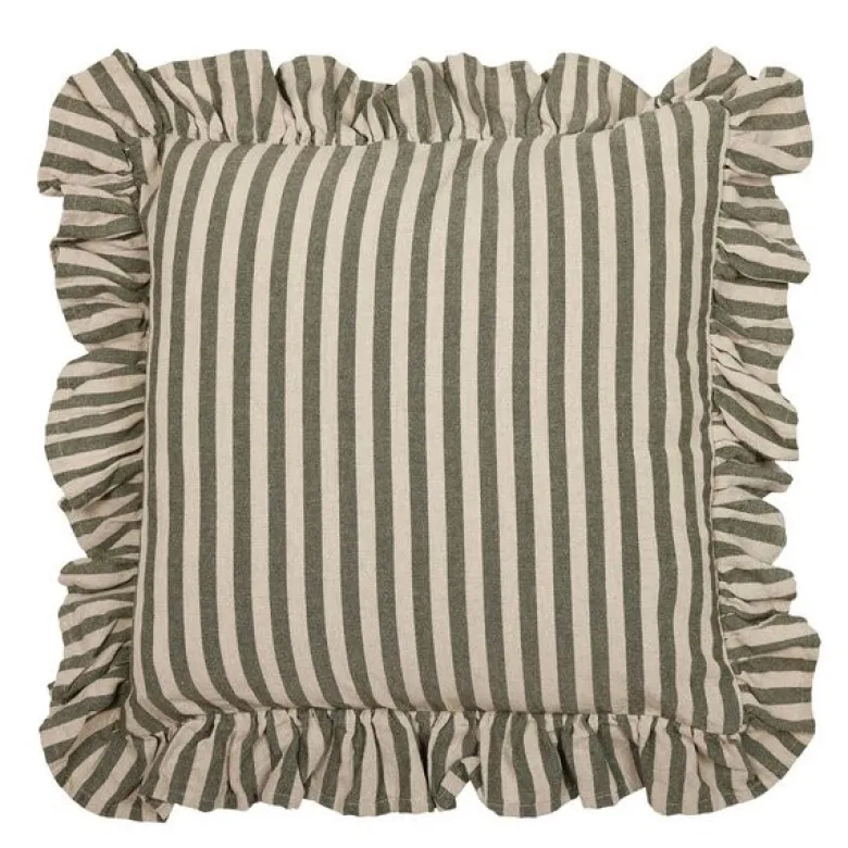 Svea putetrekk 48x48 cm lin & grønn