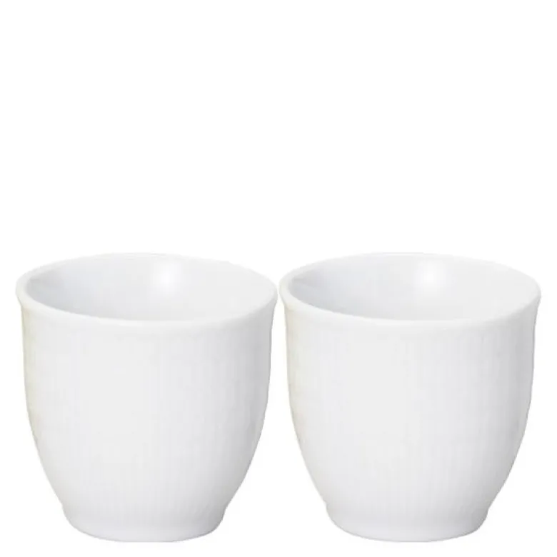 Swedish Grace eggeglass 4 cl 2 stk snø/hvit