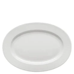 Swedish Grace ovalt fat 32 cm snø/hvit