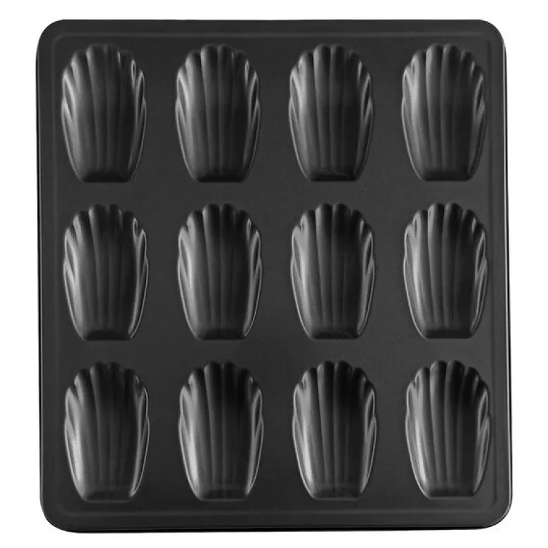 Sweet Magic madeleineform 26,5x24,5 cm 12 stk svart
