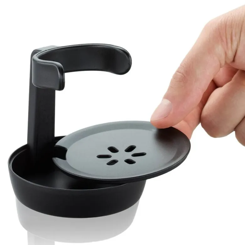 Swift oppvaskbørste med dispenser 50 ml og holder svart