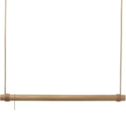 Swing L garderobestang 110 cm eik/skinn