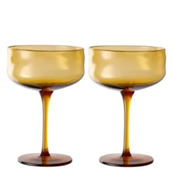 Swirl Coupe-cocktail glass 26 cl 2 stk Dune