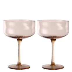 Swirl Coupe-cocktail glass 26 cl 2 stk Glow