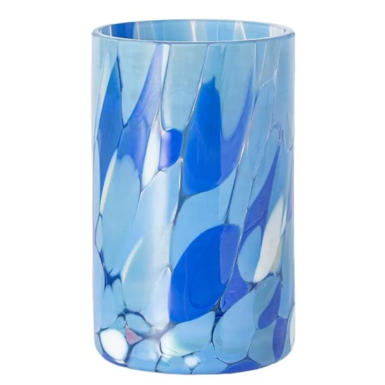 Swirl shotglass 5 cl blå