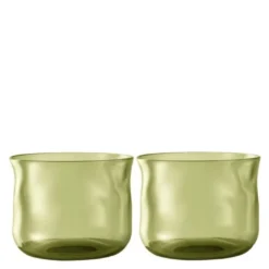 Swirl tumbler glass small 24 cl 2 stk Moss