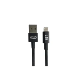 Tech kabel lightning 1m svart