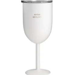 Termo vinglass nyter båtlivet 40 cl hvit