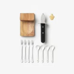 The Essentials østers- og kaviarverktøy blå
