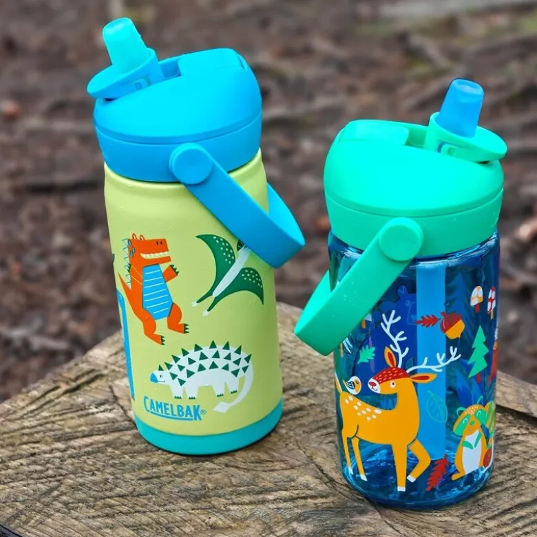 Thrive Flip Straw Kids drikkeflaske 0,4L friendly forest